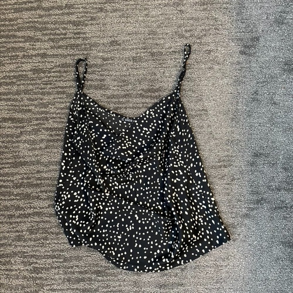 Black and white tank top